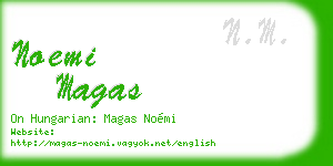 noemi magas business card